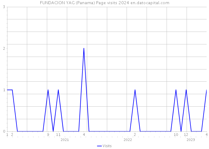 FUNDACION YAG (Panama) Page visits 2024 