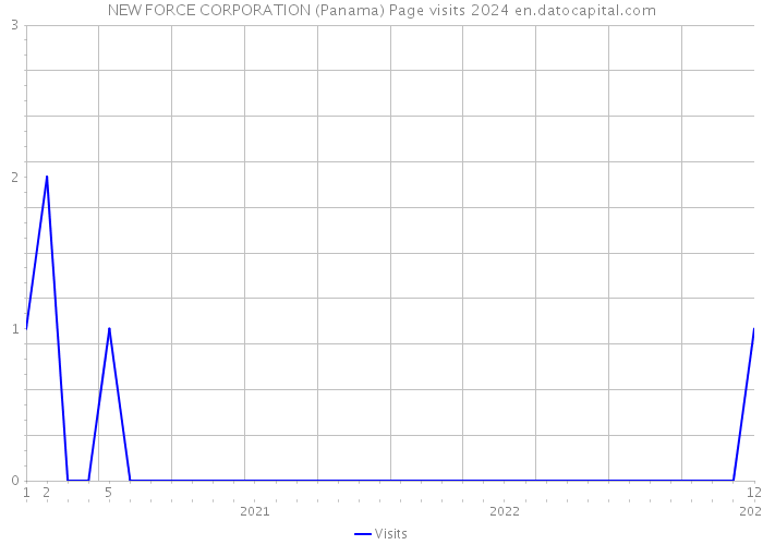 NEW FORCE CORPORATION (Panama) Page visits 2024 