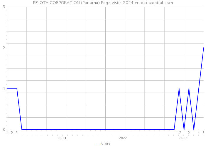 PELOTA CORPORATION (Panama) Page visits 2024 