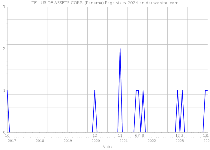 TELLURIDE ASSETS CORP. (Panama) Page visits 2024 