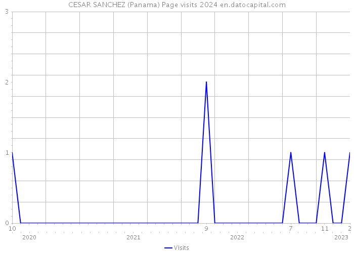CESAR SANCHEZ (Panama) Page visits 2024 