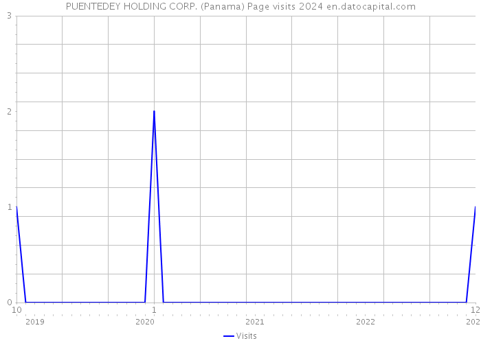 PUENTEDEY HOLDING CORP. (Panama) Page visits 2024 