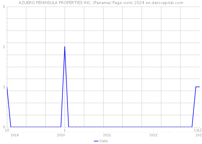 AZUERO PENINSULA PROPERTIES INC. (Panama) Page visits 2024 