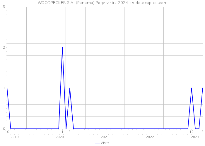 WOODPECKER S.A. (Panama) Page visits 2024 