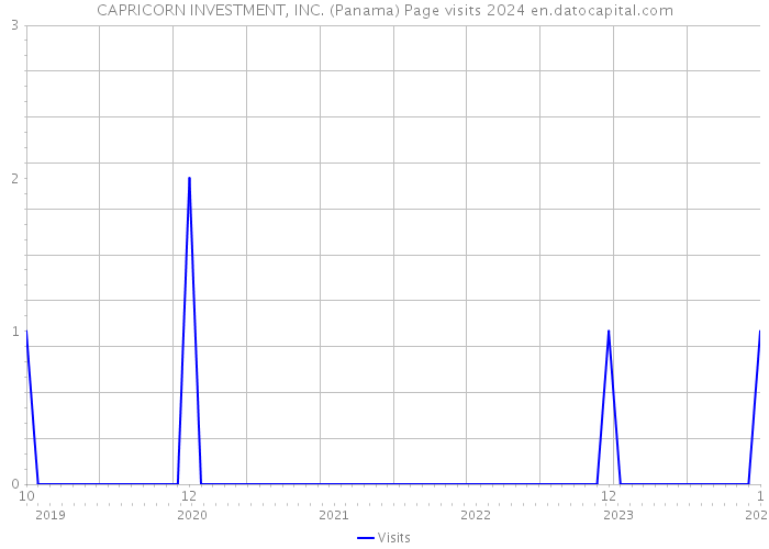 CAPRICORN INVESTMENT, INC. (Panama) Page visits 2024 