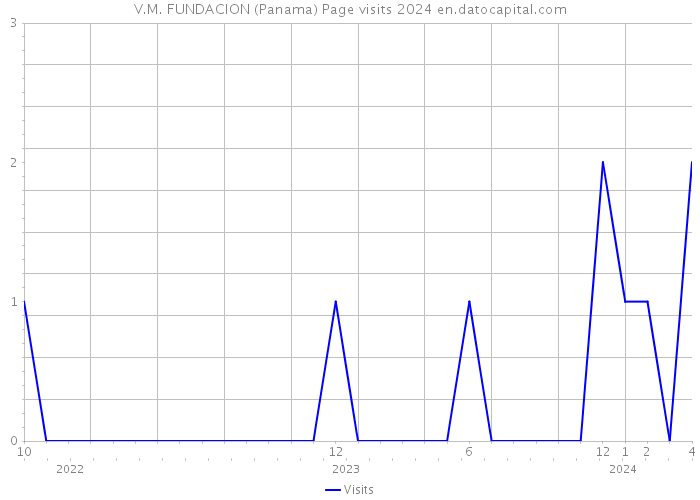 V.M. FUNDACION (Panama) Page visits 2024 