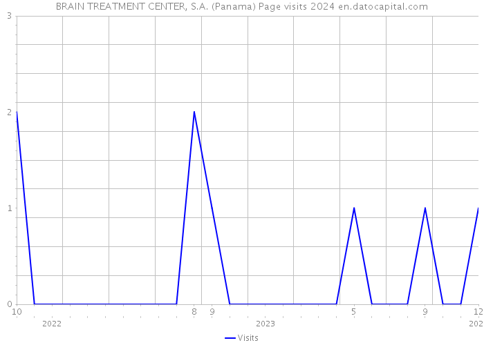 BRAIN TREATMENT CENTER, S.A. (Panama) Page visits 2024 