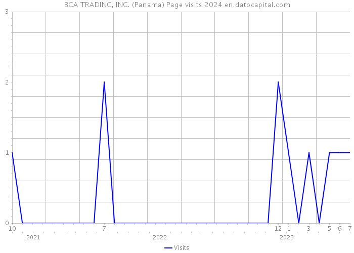 BCA TRADING, INC. (Panama) Page visits 2024 