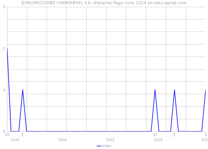 EXPLORACIONES CARBONPAN, S.A. (Panama) Page visits 2024 