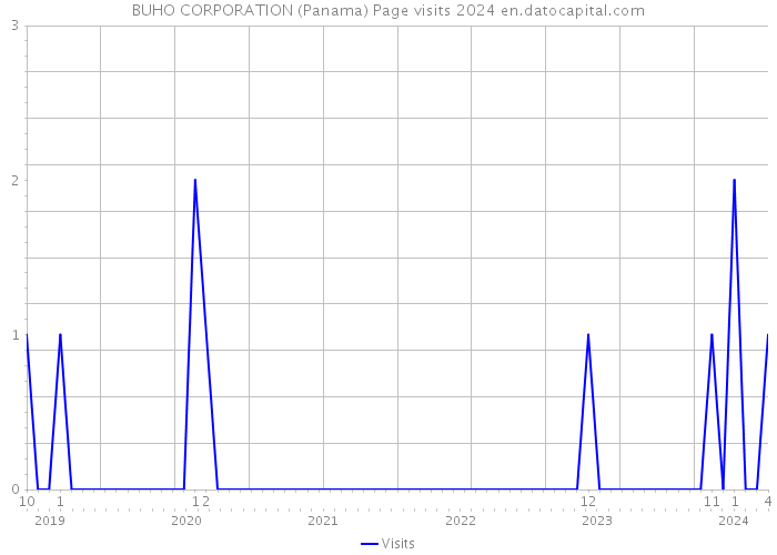 BUHO CORPORATION (Panama) Page visits 2024 