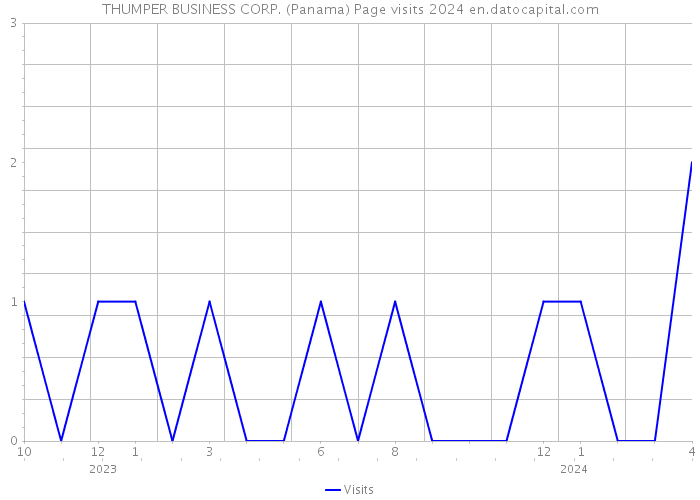 THUMPER BUSINESS CORP. (Panama) Page visits 2024 