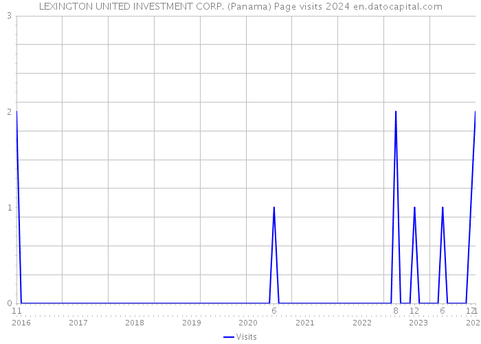LEXINGTON UNITED INVESTMENT CORP. (Panama) Page visits 2024 