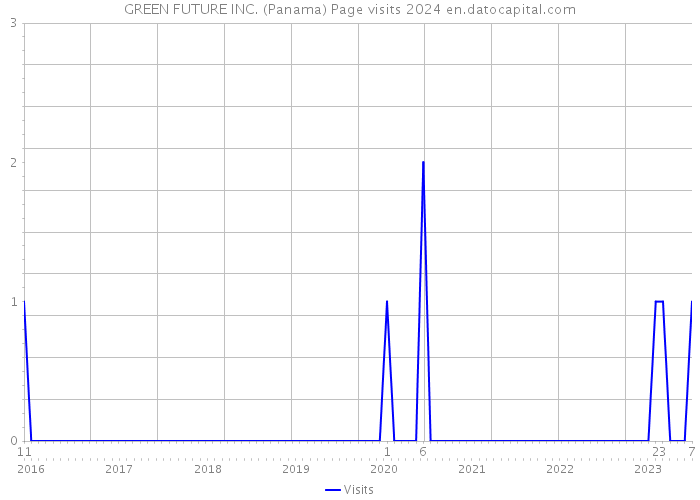 GREEN FUTURE INC. (Panama) Page visits 2024 