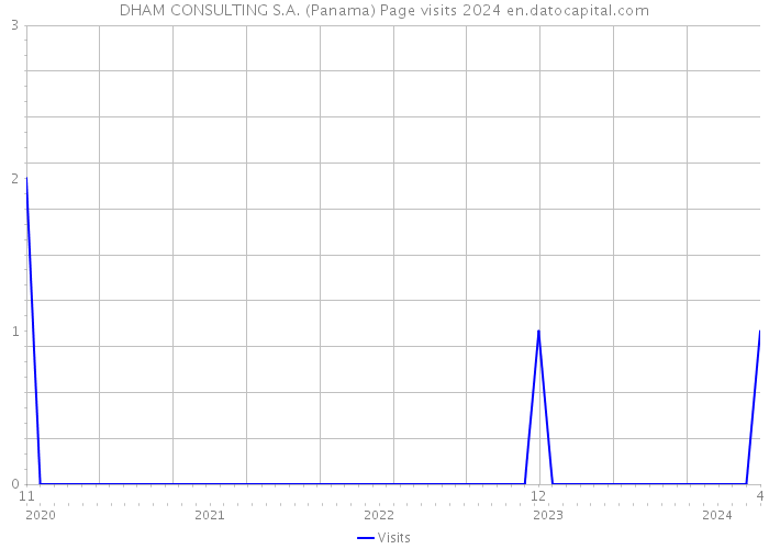DHAM CONSULTING S.A. (Panama) Page visits 2024 