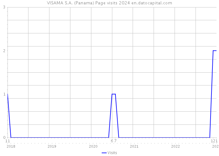 VISAMA S.A. (Panama) Page visits 2024 