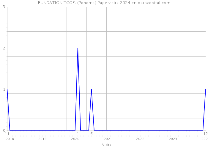 FUNDATION TGOF. (Panama) Page visits 2024 