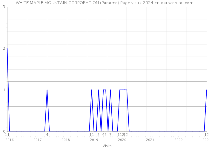 WHITE MAPLE MOUNTAIN CORPORATION (Panama) Page visits 2024 