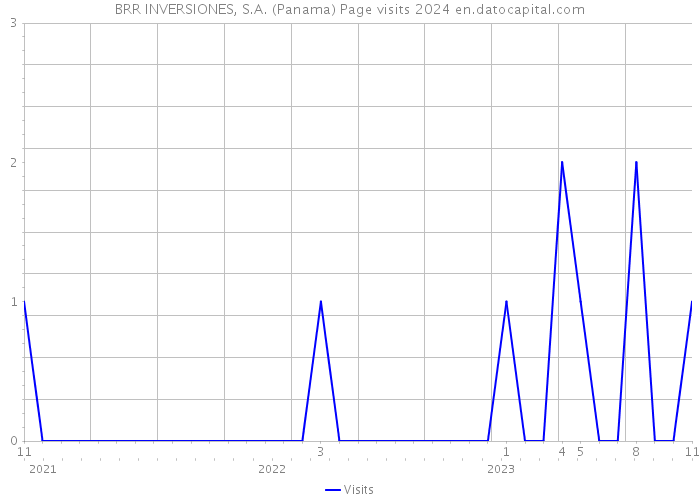 BRR INVERSIONES, S.A. (Panama) Page visits 2024 