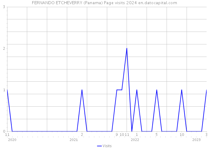FERNANDO ETCHEVERRY (Panama) Page visits 2024 