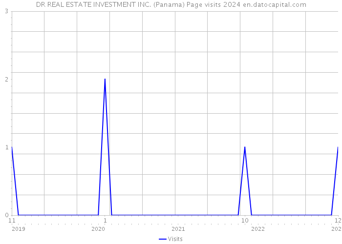 DR REAL ESTATE INVESTMENT INC. (Panama) Page visits 2024 