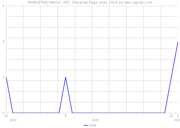 MARKETING MAGIC, INC. (Panama) Page visits 2024 
