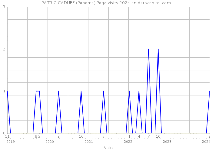 PATRIC CADUFF (Panama) Page visits 2024 