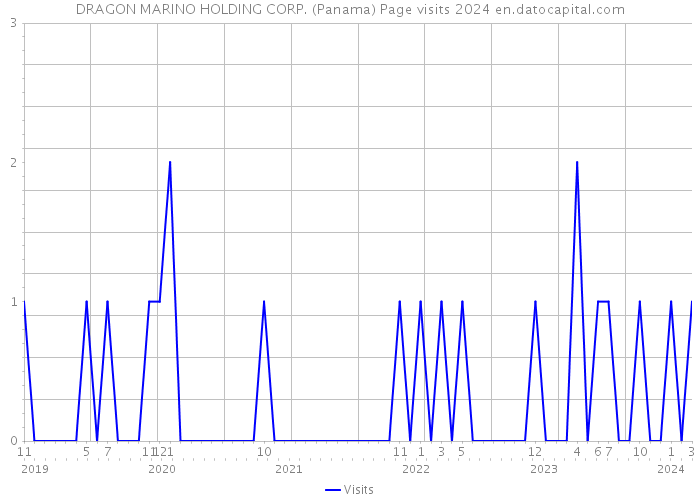 DRAGON MARINO HOLDING CORP. (Panama) Page visits 2024 