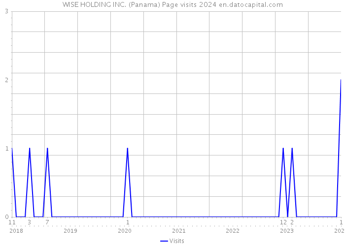 WISE HOLDING INC. (Panama) Page visits 2024 
