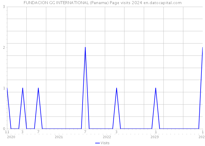 FUNDACION GG INTERNATIONAL (Panama) Page visits 2024 