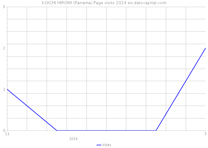 KOICHI HIROMI (Panama) Page visits 2024 