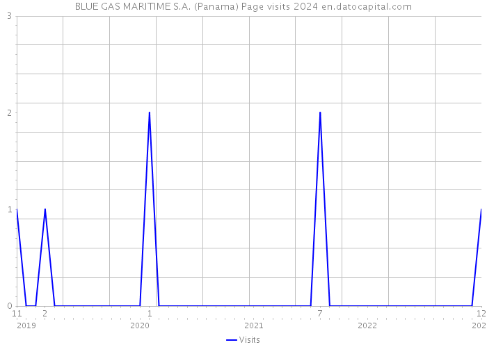BLUE GAS MARITIME S.A. (Panama) Page visits 2024 