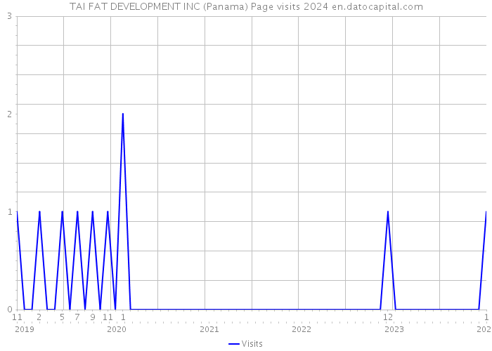 TAI FAT DEVELOPMENT INC (Panama) Page visits 2024 