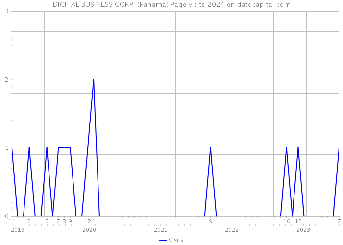 DIGITAL BUSINESS CORP. (Panama) Page visits 2024 