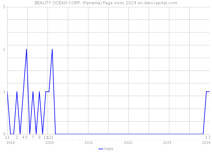BEAUTY OCEAN CORP. (Panama) Page visits 2024 
