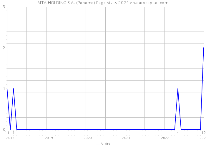 MTA HOLDING S.A. (Panama) Page visits 2024 