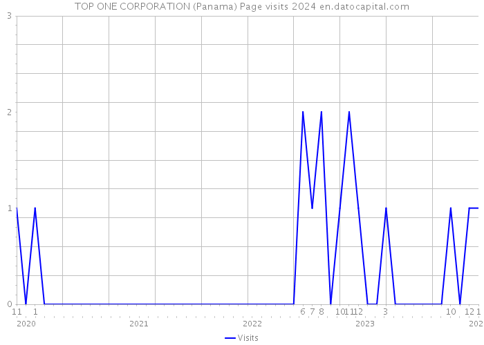 TOP ONE CORPORATION (Panama) Page visits 2024 
