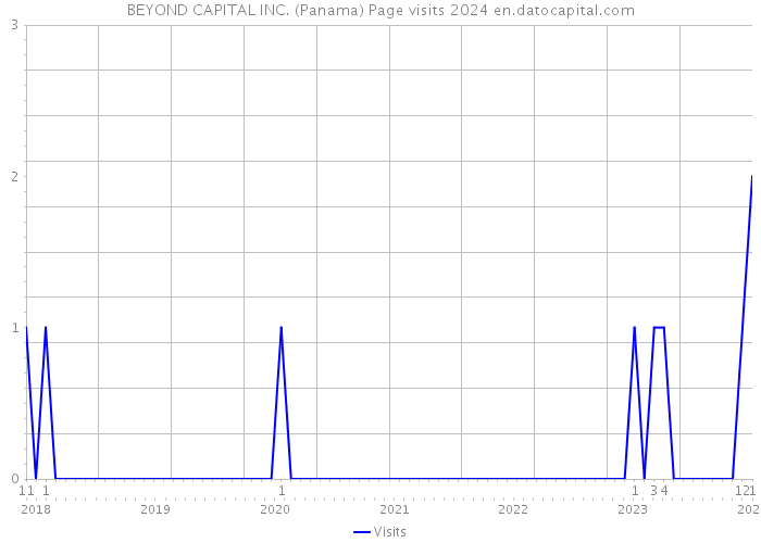 BEYOND CAPITAL INC. (Panama) Page visits 2024 