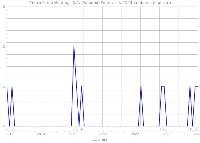 Tierra Santa Holdings S.A. (Panama) Page visits 2024 