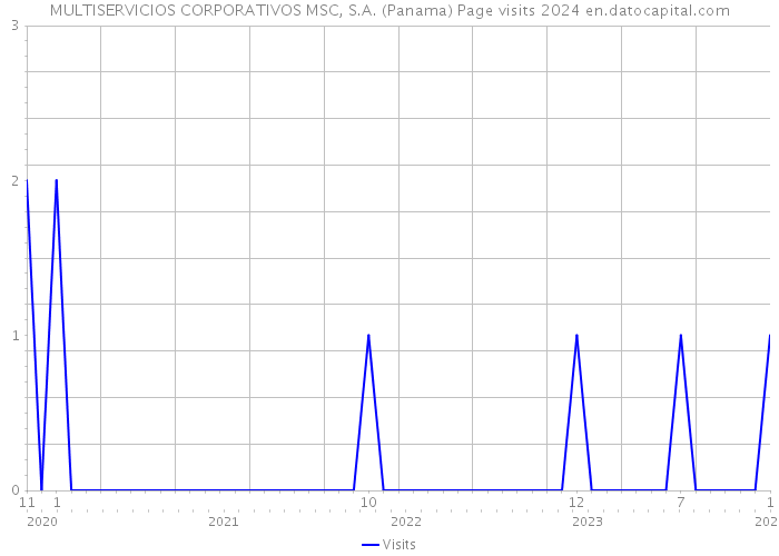 MULTISERVICIOS CORPORATIVOS MSC, S.A. (Panama) Page visits 2024 
