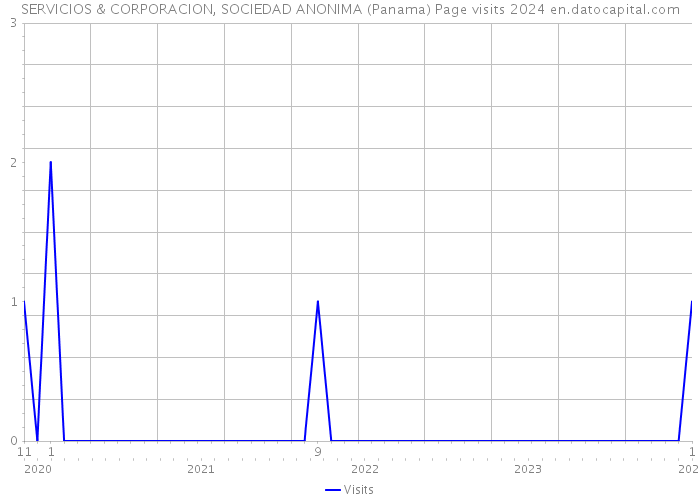 SERVICIOS & CORPORACION, SOCIEDAD ANONIMA (Panama) Page visits 2024 
