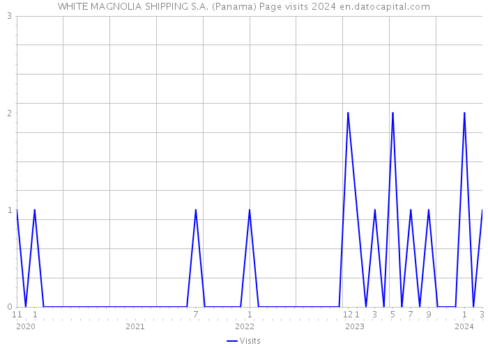 WHITE MAGNOLIA SHIPPING S.A. (Panama) Page visits 2024 