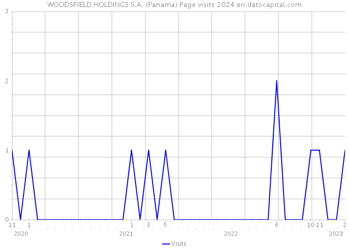 WOODSFIELD HOLDINGS S.A. (Panama) Page visits 2024 