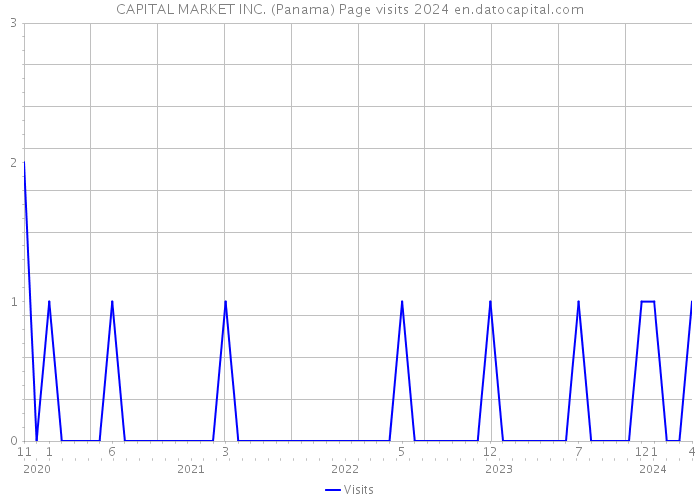 CAPITAL MARKET INC. (Panama) Page visits 2024 