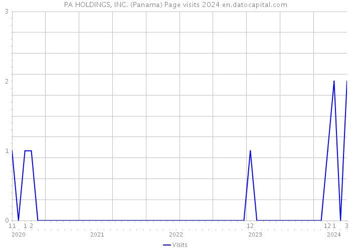 PA HOLDINGS, INC. (Panama) Page visits 2024 