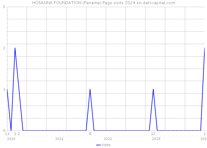 HOSANNA FOUNDATION (Panama) Page visits 2024 