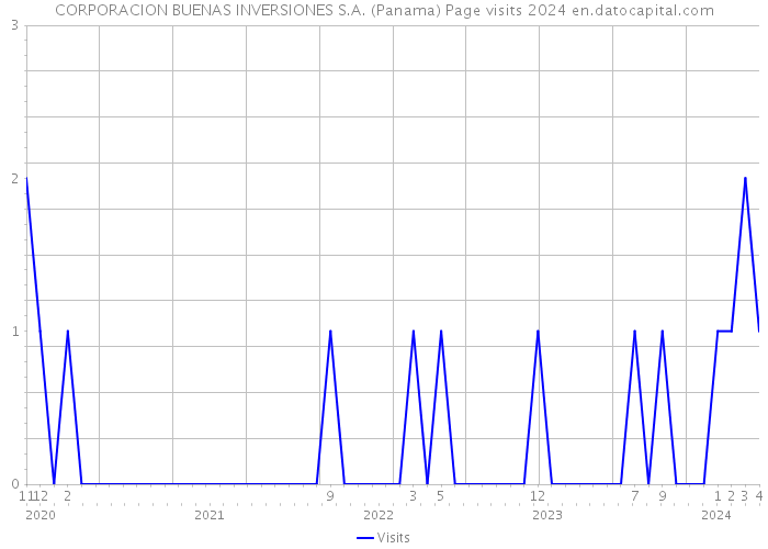 CORPORACION BUENAS INVERSIONES S.A. (Panama) Page visits 2024 