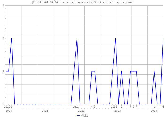 JORGE SALDAÖA (Panama) Page visits 2024 