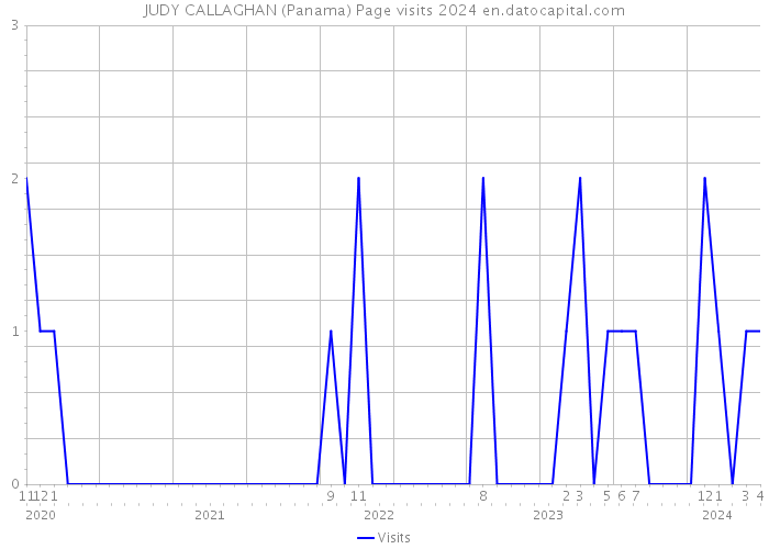 JUDY CALLAGHAN (Panama) Page visits 2024 