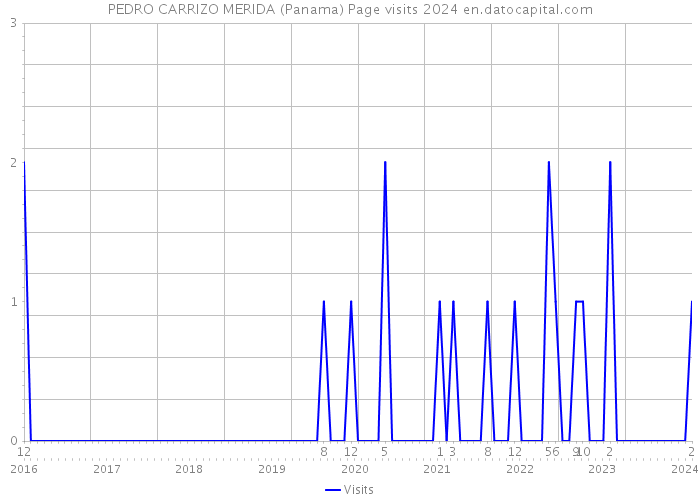 PEDRO CARRIZO MERIDA (Panama) Page visits 2024 