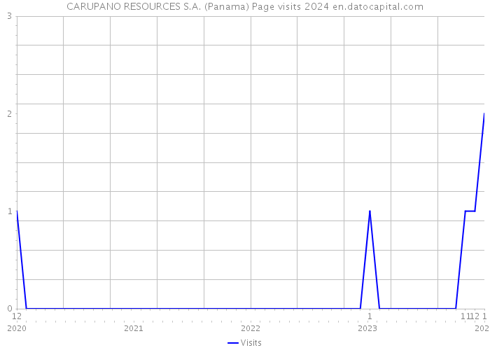 CARUPANO RESOURCES S.A. (Panama) Page visits 2024 
